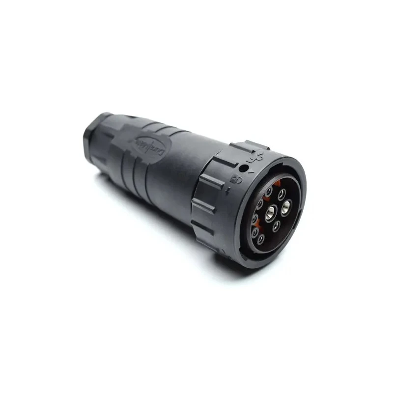 Amphenol Industrial Circular Connector 9 Contacts Cable Standard Socket Female 24V IP67 IP69K AHDP06-24-91S-BS1-K06M