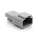 Amphenol Industrial Automotive Connector Female Grey Cable 3 Way Crimp Termination 7.5A IP67 ATM04-3P