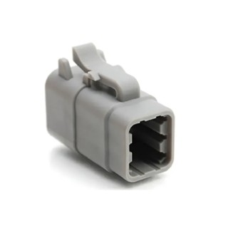 Amphenol Industrial Automotive Connector Male Grey Cable 6 Way Crimp Termination ATM06-6S