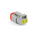 Amphenol Industrial 06 Automotive Connector Male Grey Cable 2 Way Crimp Termination AT06-2S-RD01