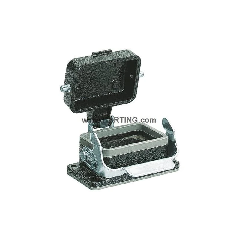 HARTING Heavy Duty Power Connector Housing Base Panel Bulkhead Mount Die Cast Aluminium IP65 09370060318