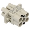 HARTING Heavy Duty Power Connector Insert 40A 690V 0912 Series Female 6 Contacts 09120062763