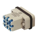 HARTING Heavy Duty Power Connector Insert 16A 600V 8 Contacts Male Cable Mount 09120082633