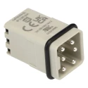 HARTING Heavy Duty Power Connector Insert 16A 600V Cable Mount, Male 5 Contacts 09120052634
