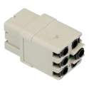 HARTING Heavy Duty Power Connector Insert, Female, 16A, 600V, 5 Contacts, 0912 Series 09120052734