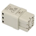 HARTING Heavy Duty Power Connector Insert, Female, 16A, 600V, 5 Contacts, 0912 Series 09120052734