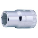 Bahco 1/2 in Drive 15 mm 6 Point Square Socket Alloy Steel, Polished Finish, 38mm Overall Length 7800SM-15