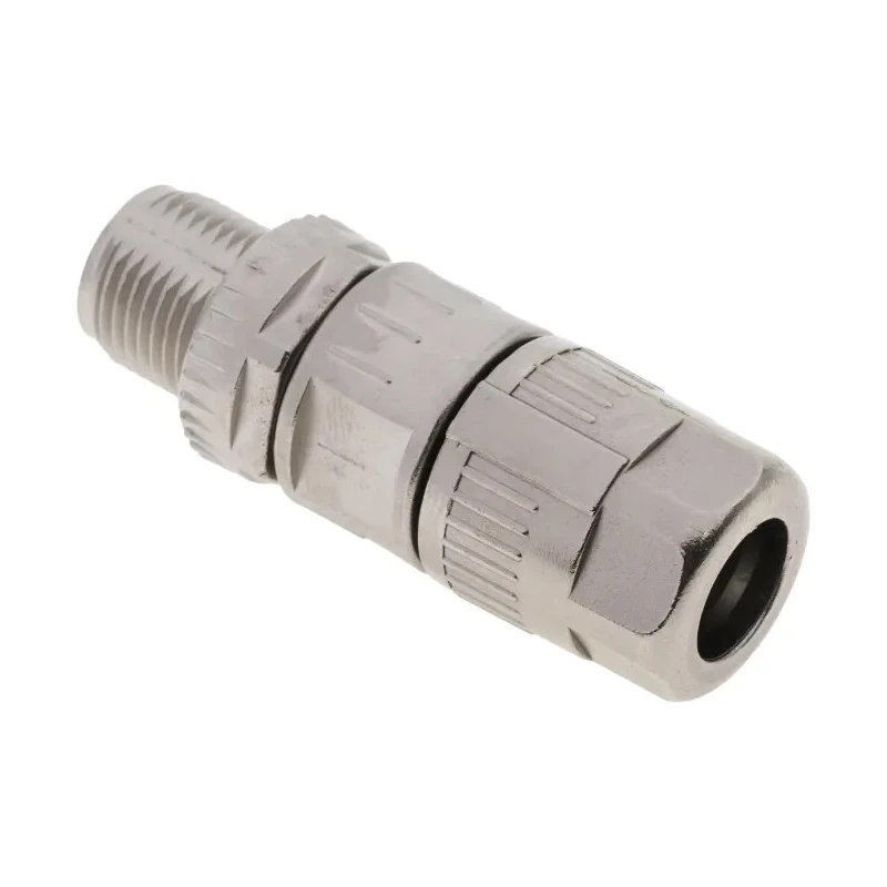 Harting Industrial Circular Connector 4 Contacts Cable M12 Plug Male IP65 IP67 Polymer Housing 21038811405