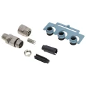 Harting Industrial Circular Connector 4 Contacts Cable M12 Plug Male IP65 IP67 Polymer Housing 21038811405