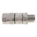 Harting Industrial Circular Connector 4 Contacts Cable M12 Plug Male IP65 IP67 Polymer Housing 21038811405