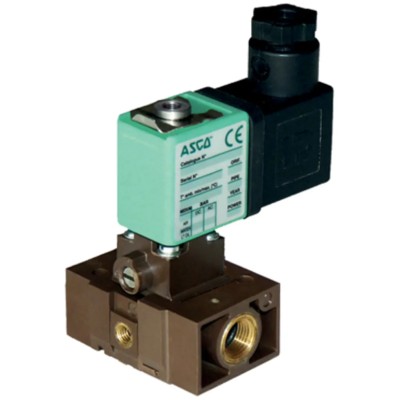EMERSON ? ASCO 3 Port Normally Closed Solenoid Valve 24V DC 1mm Orifice Diameter 10900001.24/DC