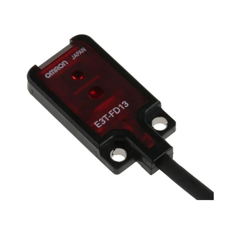 Omron Diffuse Photoelectric Sensor Block Style 5 mm to 30 mm Detection Range PNP Output IP67 E3T-FD13 2M