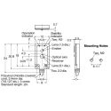 Omron Diffuse Photoelectric Sensor Block Style 5 mm to 30 mm Detection Range PNP Output IP67 E3T-FD13 2M