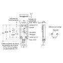 Omron Diffuse Photoelectric Sensor Block Style 5 mm to 30 mm Detection Range PNP Output IP67 E3T-FD13 2M