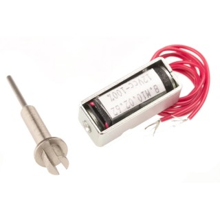 Mecalectro Linear Solenoid 12V 2W Continuous Duty 30mm Length 12.7mm Width 10mm Depth Model 8.M10 02 62 12 VCC 100%