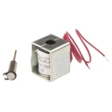 Mecalectro Push Action Linear Solenoid 24V, 27mm Length, 22mm Width, 20mm Depth 8.M11 AA 62 24 VCC 100%