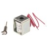 Mecalectro Push Action Linear Solenoid 24V, 27mm Length, 22mm Width, 20mm Depth 8.M11 AA 62 24 VCC 100%