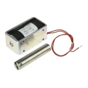 Mecalectro Linear Solenoid, Pull Action, 24V Supply Voltage, 8N Magnetic Force, 57.7mm Length, 32mm 8.M14 02 73 24 VCC 100%