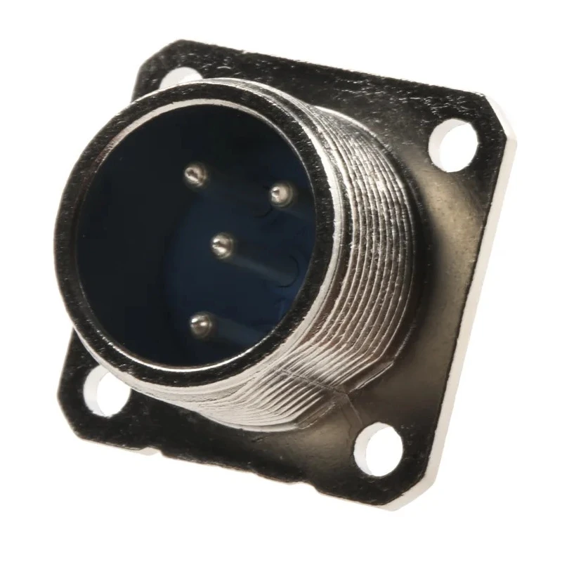 Jaeger Circular Connector 4 Contacts Panel Mount Standard Connector Male IP65 15A MIL-DTL-5015 0430 820 06