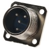 Jaeger Circular Connector 4 Contacts Panel Mount Standard Connector Male IP65 15A MIL-DTL-5015 0430 820 06