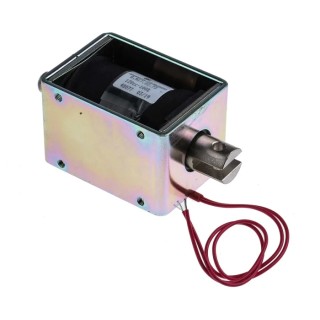 Mecalectro Pull Action Linear Solenoid 12V 78.5 mm Length 57.2 mm Width 50.8 mm Depth 24 mm Stroke 8.M17 02 73 12 VCC 100%