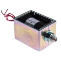 Mecalectro Pull Action Linear Solenoid 12V 78.5 mm Length 57.2 mm Width 50.8 mm Depth 24 mm Stroke 8.M17 02 73 12 VCC 100%
