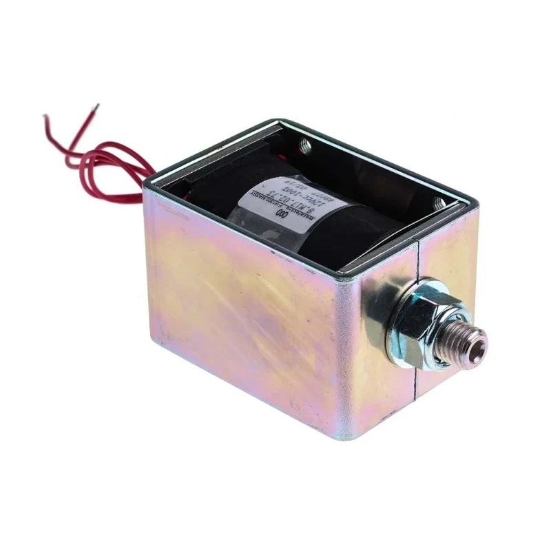 Mecalectro Pull Action Linear Solenoid 12V 78.5 mm Length 57.2 mm Width 50.8 mm Depth 24 mm Stroke 8.M17 02 73 12 VCC 100%