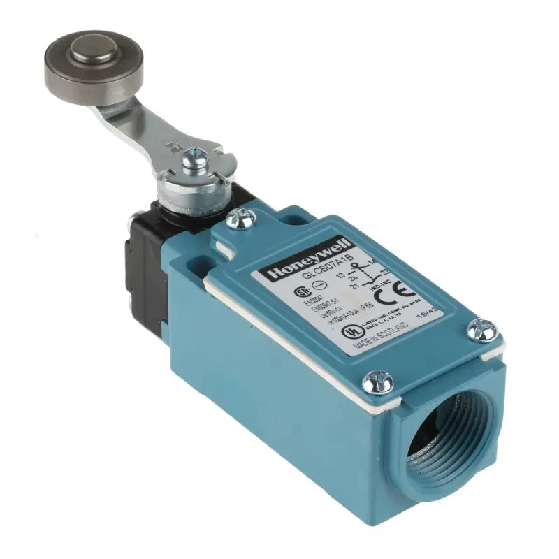 Honeywell Technologies GLC Series Roller Lever Limit Switch 1 NC/1 NO IP66 Die Cast Zinc Housing 240V AC 6A 