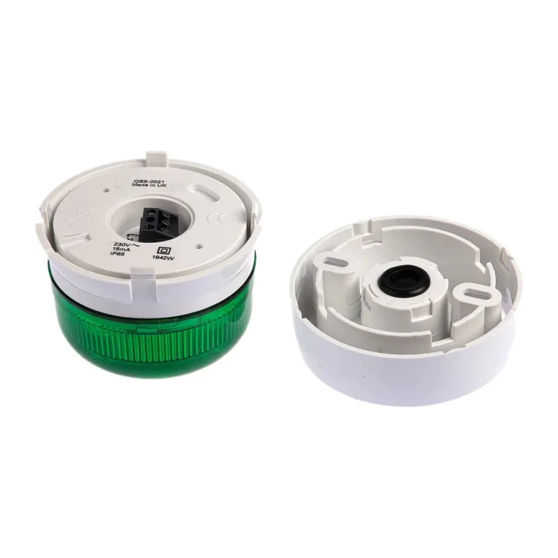 NEUTRAL Flashguard QBS Series Green Beacon 24V AC Flashing Xenon Bulb IP67 IP65 QBS-0021