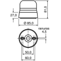 NEUTRAL Flashguard QBS Series Green Beacon 24V AC Flashing Xenon Bulb IP67 IP65 QBS-0021