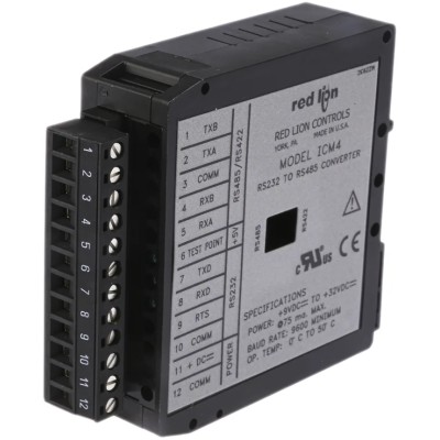Red Lion MINI MCR-SL-2CP-I-I-SP Series Signal Conditioner RS232 Input RS422 RS485 Output 32V DC 9V DC Supply ICM40030