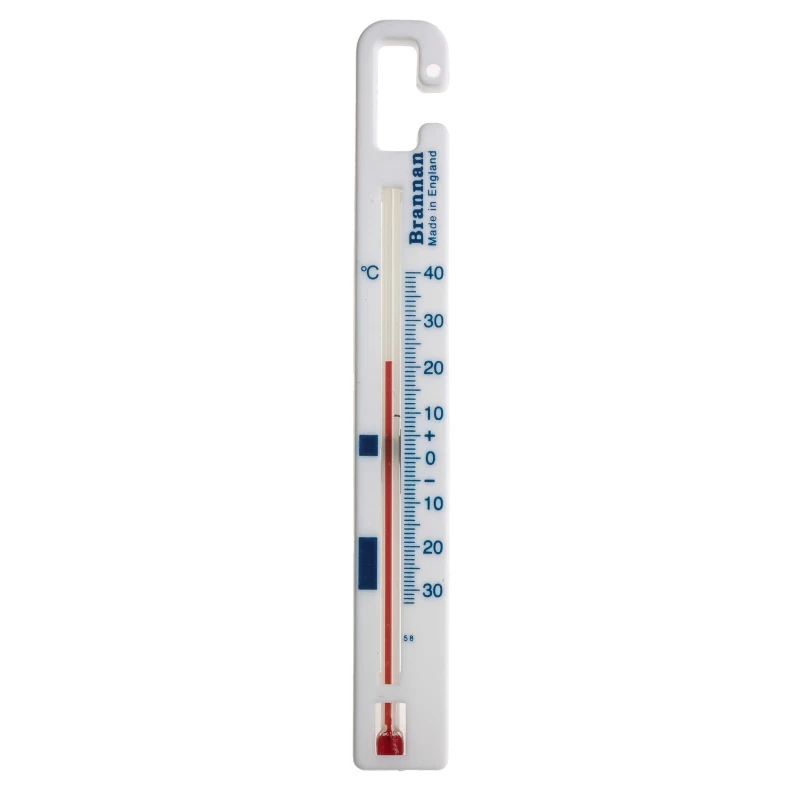 Brannan Glass Thermometer, 40 °C Max, Red Spirit Filling, ±1°C Accuracy, 22/491/2