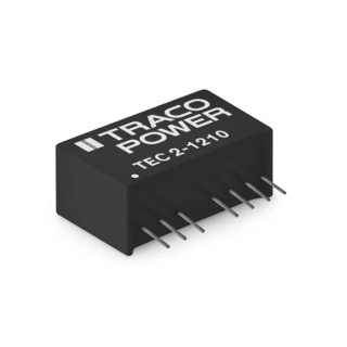 TRACOPOWER TEC 2 High Efficiency 2W DC-DC Converter, 9V DC Output, 222 mA, 18V to 36V DC Input, SIP Package, PCB TEC 2-2419