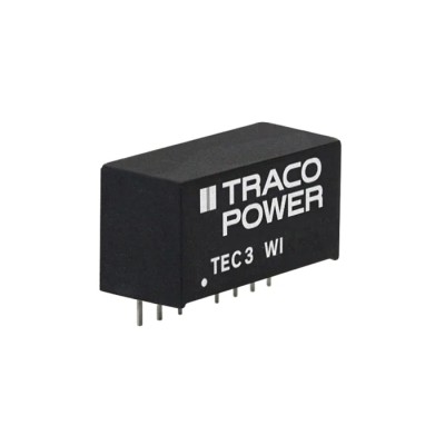 TRACOPOWER TEC 3WI SIP-8 DC/DC Converter 15V DC Output 200 mA 36V DC Input 3 W Power PCB Mount TEC 3-2413WI