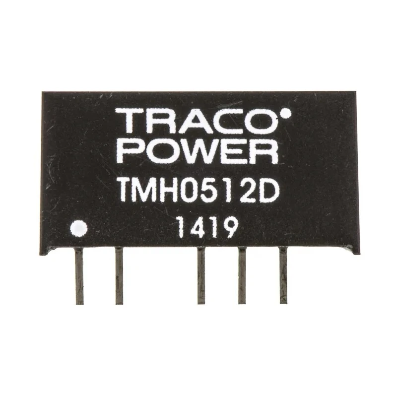 TRACOPOWER DC/DC Converter 12V -12V, 83mA Output, 5V DC Input, 1W Power, PCB Mount SIP 6-Pin TMH 0512D