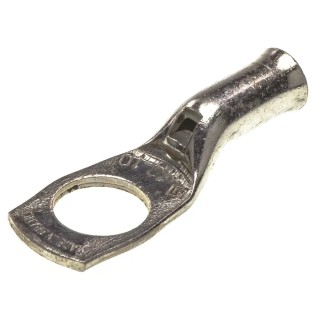 TE Connectivity XCT Uninsulated Ring Terminal, 10 mm Stud Size, 7 AWG Wire Size, Grey 710031-8