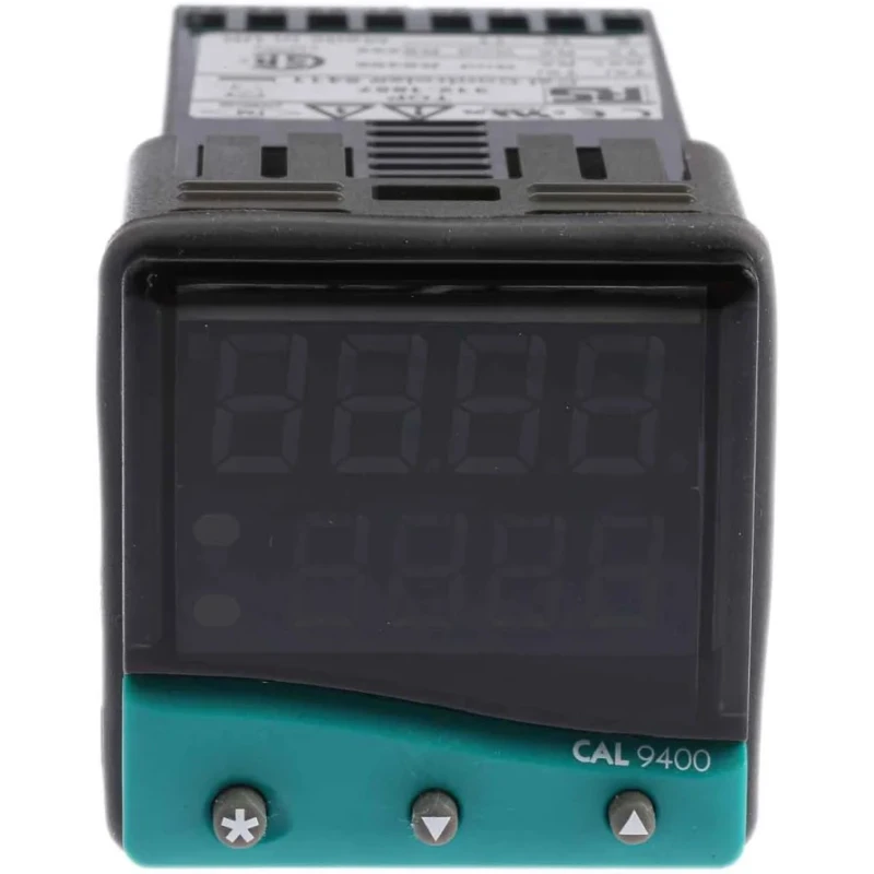 CAL 9400 Panel PID Temperature Controller, 2 Output Relay, 240V AC, 20mA Current, IP66 Rated 941100000