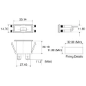 Bulgin 10A Panel Mount Fuse Holder, 1P-Pole for 5 x 20 mm Fuses, 250V AC FX0430/63