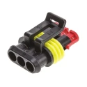 TE Connectivity AMP SUPERSEAL 1.5 Nylon Female 3 Way Automotive Electrical Connector Housing 282087-1