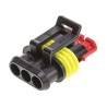 TE Connectivity AMP SUPERSEAL 1.5 Nylon Female 3 Way Automotive Electrical Connector Housing 282087-1