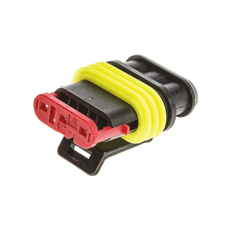 TE Connectivity AMP SUPERSEAL 1.5 Nylon Female 3 Way Automotive Electrical Connector Housing 282087-1