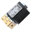 Burkert Brass Body 2-Port Normally Closed Solenoid Valve 24V DC, M5 Threaded Inlet 134084
