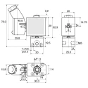Burkert Brass Body 2-Port Normally Closed Solenoid Valve 24V DC, M5 Threaded Inlet 134084