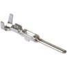 TE Connectivity MINI-MIC Series Male Crimp Terminal, 21 AWG Min Crimp, 20 AWG Max, Tin Plated Brass 183036-1