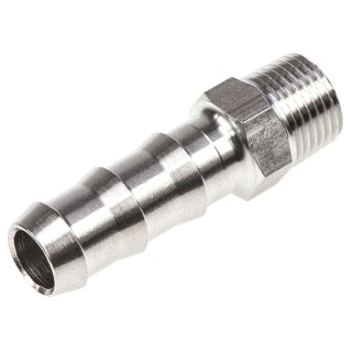 Legris Pneumatic Fitting Stainless Steel Pipe Fitting Straight Hexagon Adapter Male Threaded 1/8 in x Male 1823 07 10