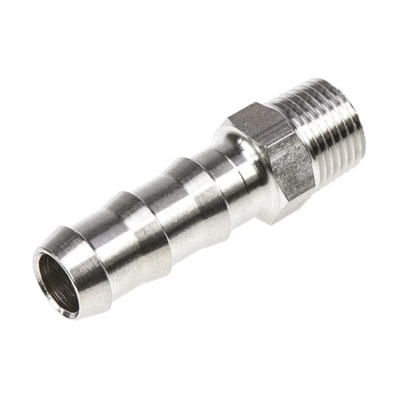 Legris Pneumatic Fitting Stainless Steel Pipe Fitting Straight Hexagon Adapter Male Threaded 1/8 in x Male 1823 07 10