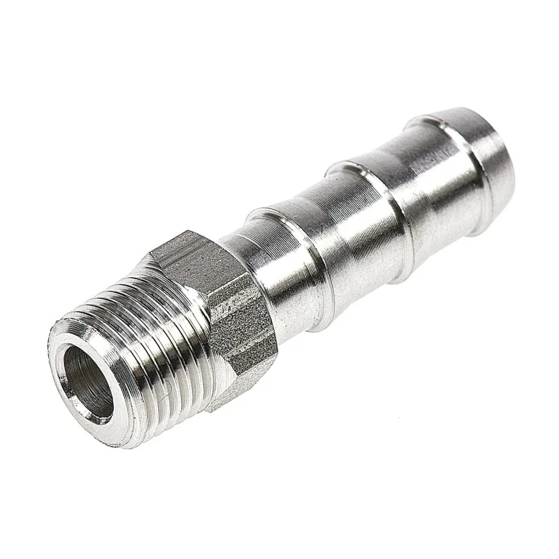 Legris Pneumatic Fitting Stainless Steel Pipe Fitting Straight Hexagon Adapter Male Threaded 1/8 in x Male 1823 07 10