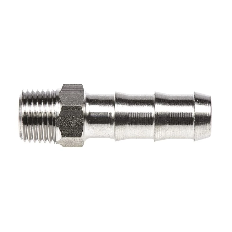 Legris Pneumatic Fitting Stainless Steel Pipe Fitting Straight Hexagon Adapter Male Threaded 1/8 in x Male 1823 07 10