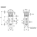 Norgren Push Button Pneumatic Manual Control Valve S666 Series G 1/8 Die Cast Zinc Body 10 bar Max Pressure PS/666/1/G