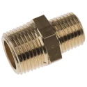 Legris Pneumatic Brass Pipe Fitting Straight Threaded Adapter Male 3/4 in to Male 1/4 in 0121 27 13